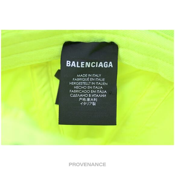 🔴 Balenciaga Soccer Crest Embroidered Logo Cap - Neon - Picture 8 of 12